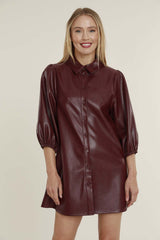 DOLCE CABO VEGAN LEATHER DRESS
