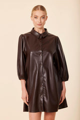 DOLCE CABO VEGAN LEATHER DRESS