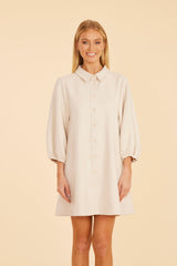 DOLCE CABO COLLARED SUEDE SWING DRESS