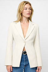 FRENCH CONNECTION AZRA TWILL CINCHED BLAZER
