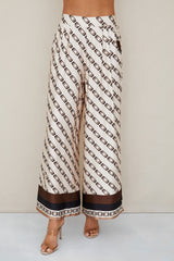 MILIO MILANO ELASTIC BACK WAISTBAND PANTS W POCKET