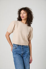 FRENCH CONNECTION YULIA KNIT PUFF SLEEVE TOP