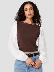 FRENCH CONNECTION MAXIME KNIT LS TOP