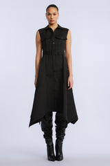 BCBG SCARF HEM DRESS