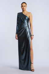 BCBG STRONG SHOULDER GOWN