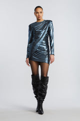 BCBG METALLIC MINI DRESS