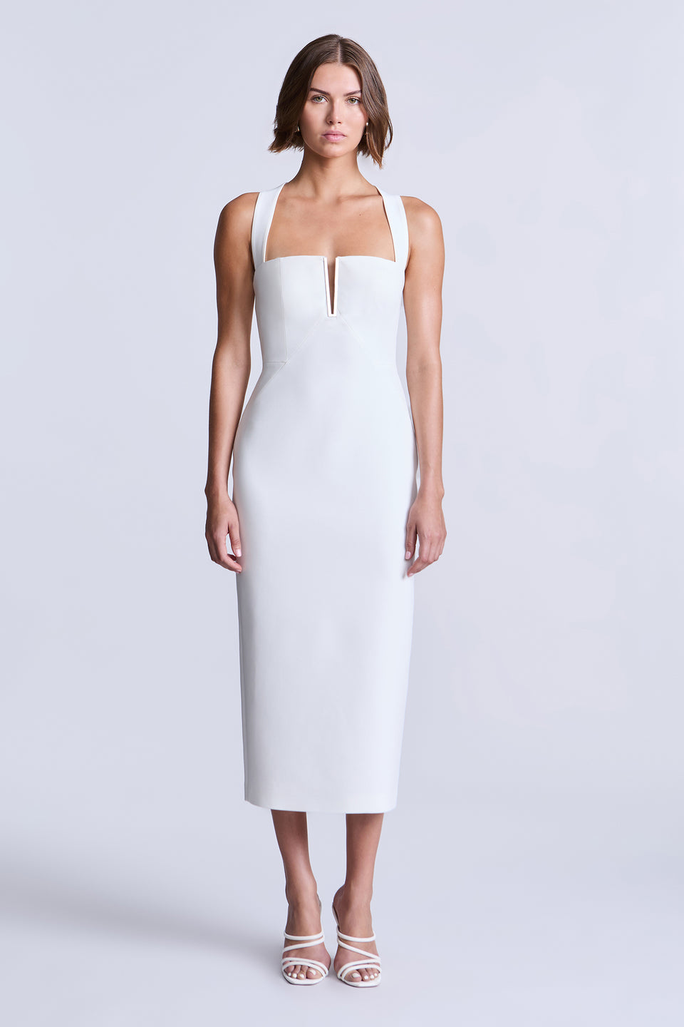 BCBGMAXAZRIA CHELSEA MIDI DRESS