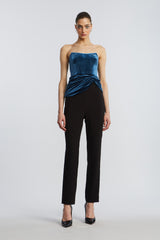 BCBG VELVET BUSTIER TOP