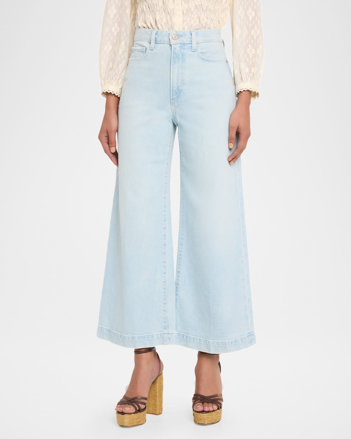 PAIGE HARPER ANKLE WIDE LEG JEAN
