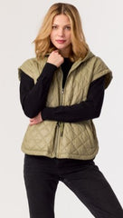J SOCIETY QUILTED SHORT SLV JACKET
