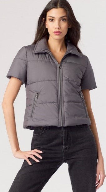 J SOCIETY SHORT SLV PUFF VEST