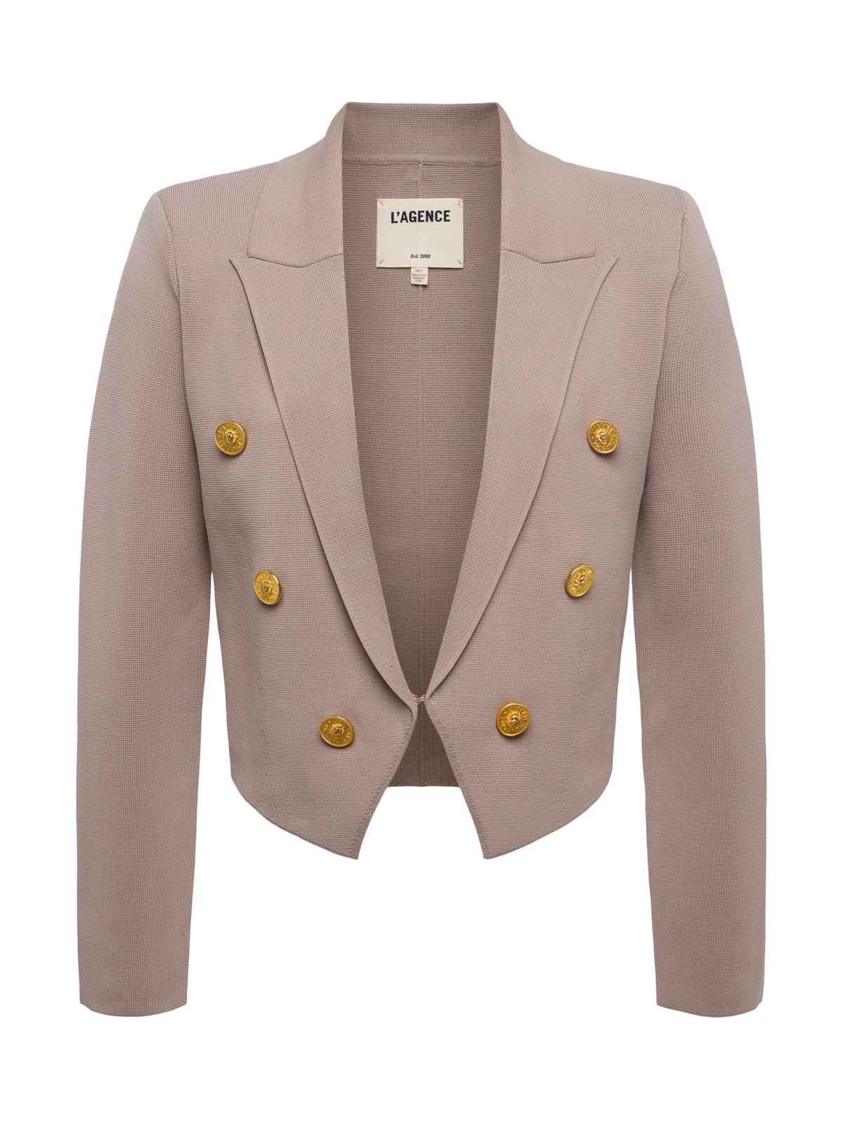 L'AGENCE ELIO CROP KNIT BLAZER