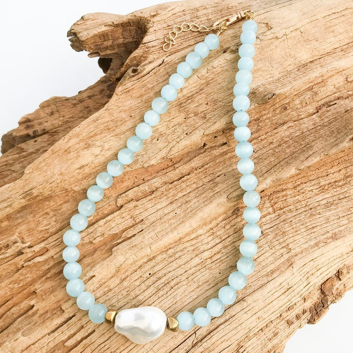 VIRTUE KAMRYN SHELL PEARL NECKLACE
