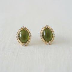 ELLEMADERA CATSEYE STUD EARRING