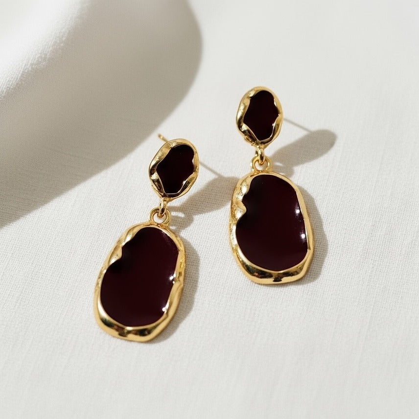 ELLEMADERA ARTISTIC DROP EARRINGS W UNIQUE DESIGN