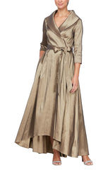 ALEX HIGH LOW COLLAR DRESS