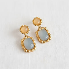 ELLEMADERA CHIC GEOMETRIC DROP EARRINGS