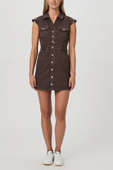 PAIGE JAXSYN DENIM DRESS WITH POCKETS