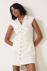 PAIGE JAXSYN DENIM DRESS WITH POCKETS