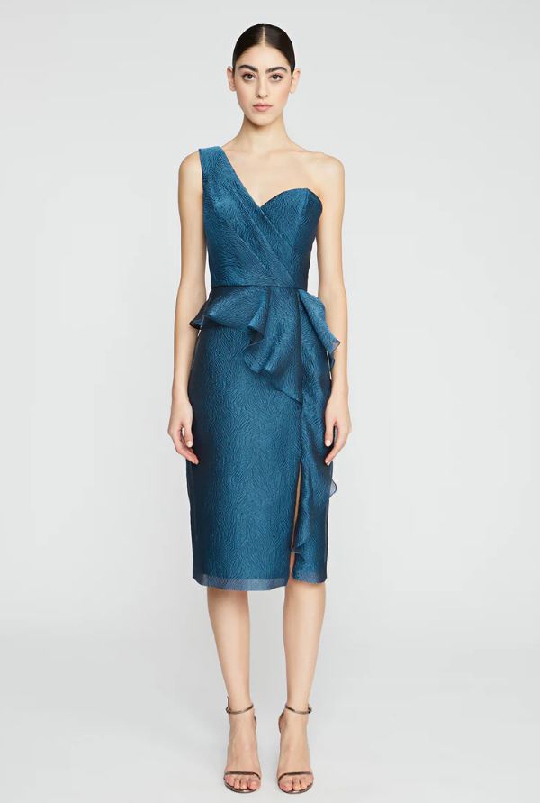 THEIA ZINNIA ONE SHOULDER DRESS
