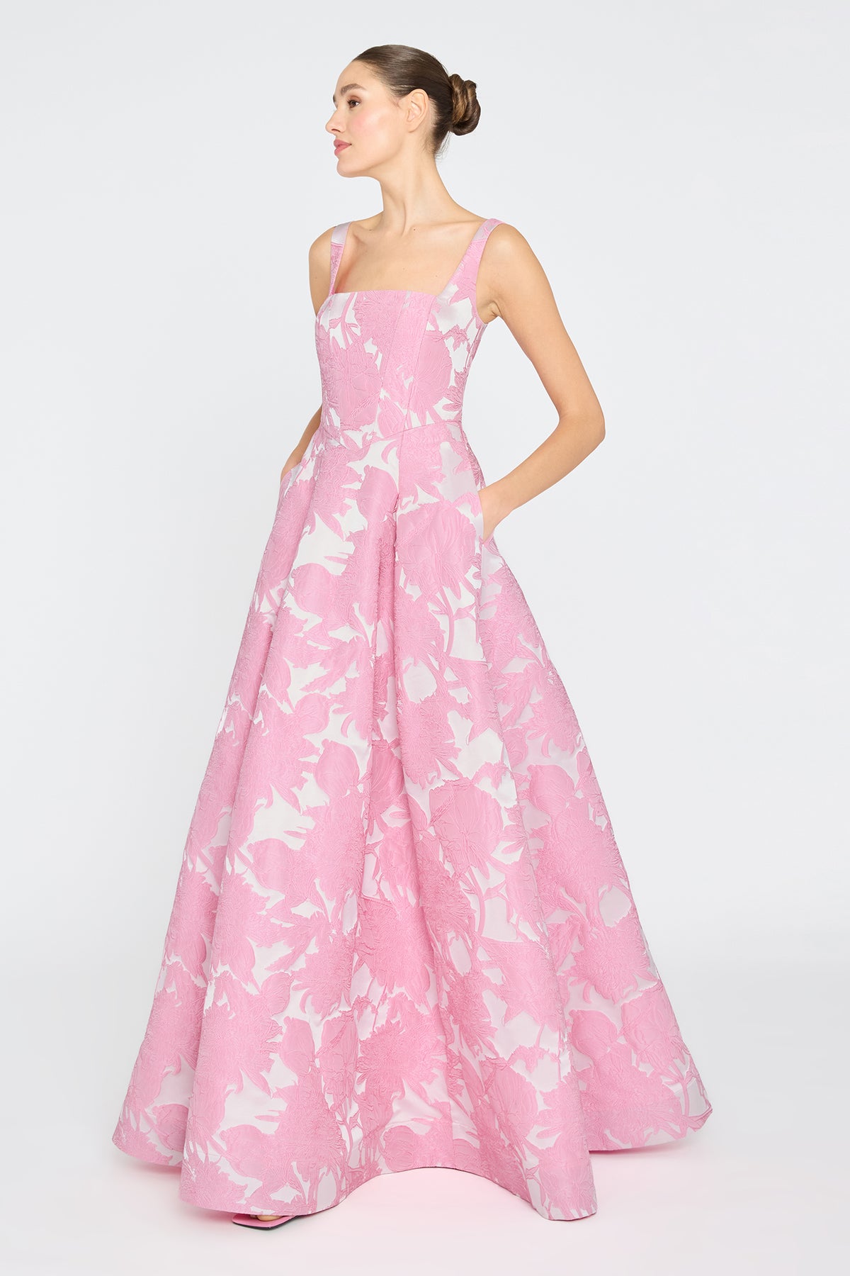 THEIA SOLEIL BASQUE WAIST GOWN