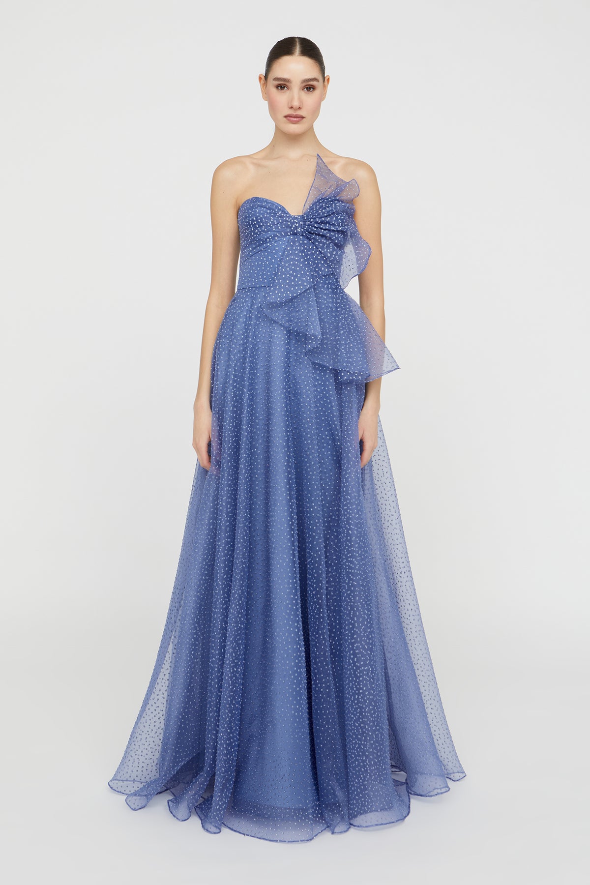 THEIA JOANNA BOW BODICE GOWN