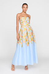 THEIA LEIA JACQUARD DRESS