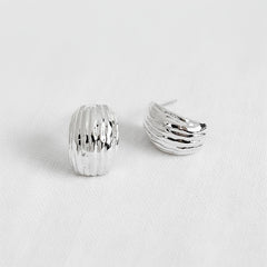 ELLEMADERA ARTISAN GEOMETRIC COLD STYLE DROP EARRI
