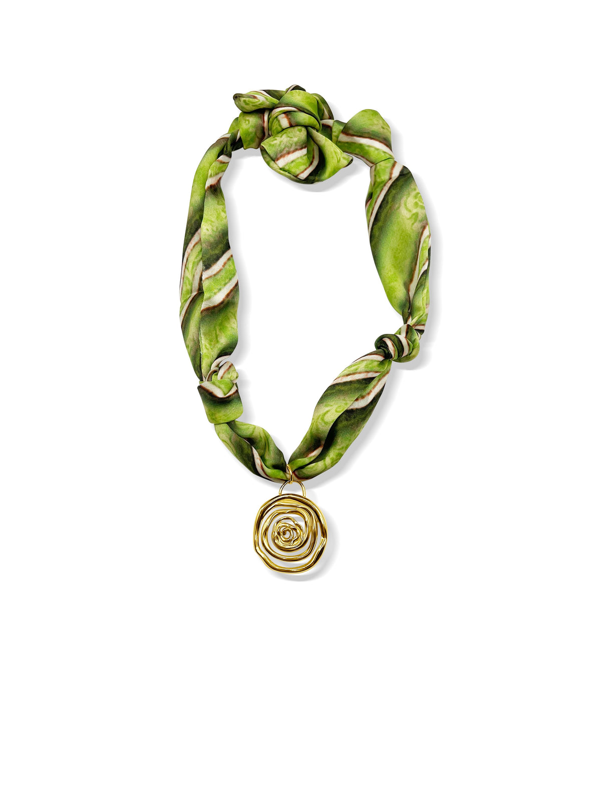 KRISTALIZE JEWLERY JUNGLE SWIRL SCARF NECKLACE
