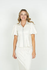 EMILY MCCARTHY SUEDE BRITT TOP