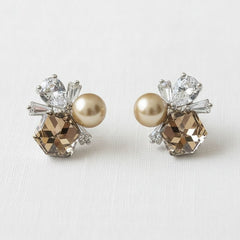 ELLEMADERA VINTAGE INSPIRED CRYSTAL DROP EARRINGS