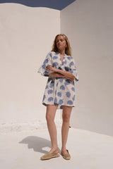 KASIA SYMI RUFFLE MINI DRESS