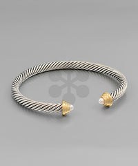 GS CABLE WIRE CUFF BRACELET