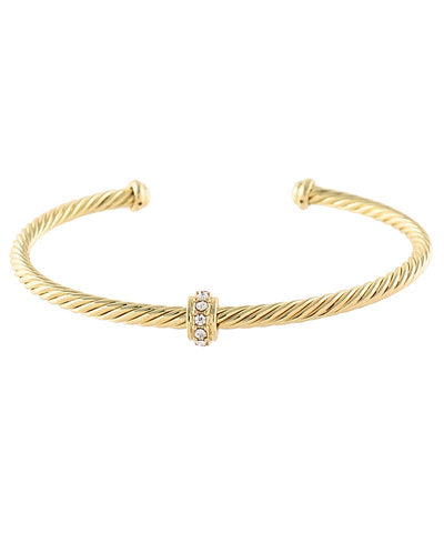 GS CRYSTAL RING 3MM CABLE CUFF