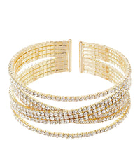 GS 8 LINE CRYSTAL BRACELET