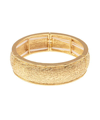 GS TEXTURED CHUNKY METAL BRACELET