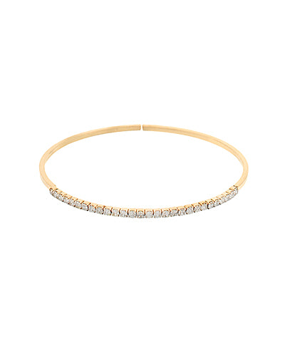GS PAVE CRYSTAL BANGLE BRACELET