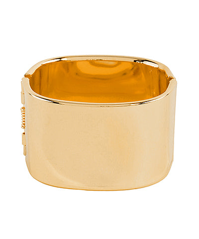 GS WIDE METAL BANGLE BRACELET
