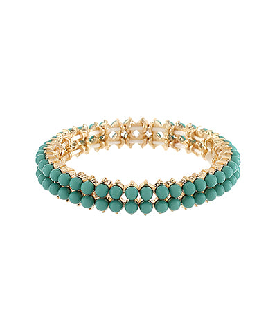 GS 2 ROW STONE BRACELET