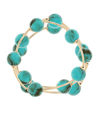 3 ROW ACRYLIC BALL BRACELET
