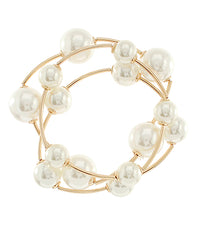 GS 3 ROW PEARL BRACELET