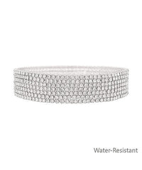GS 7 ROW TENNIS CHAIN BRACELET