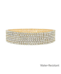 GS 7 ROW TENNIS CHAIN BRACELET