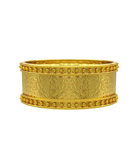GS DOT TRIM HAMMERED BRACELET