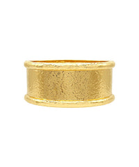 GS WIDE & HAMMERED BANGLE BRACELET