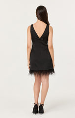 ASTR ALISANNE FEATHER DRESS