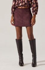 ASTR LAUDINE SKIRT SUEDE
