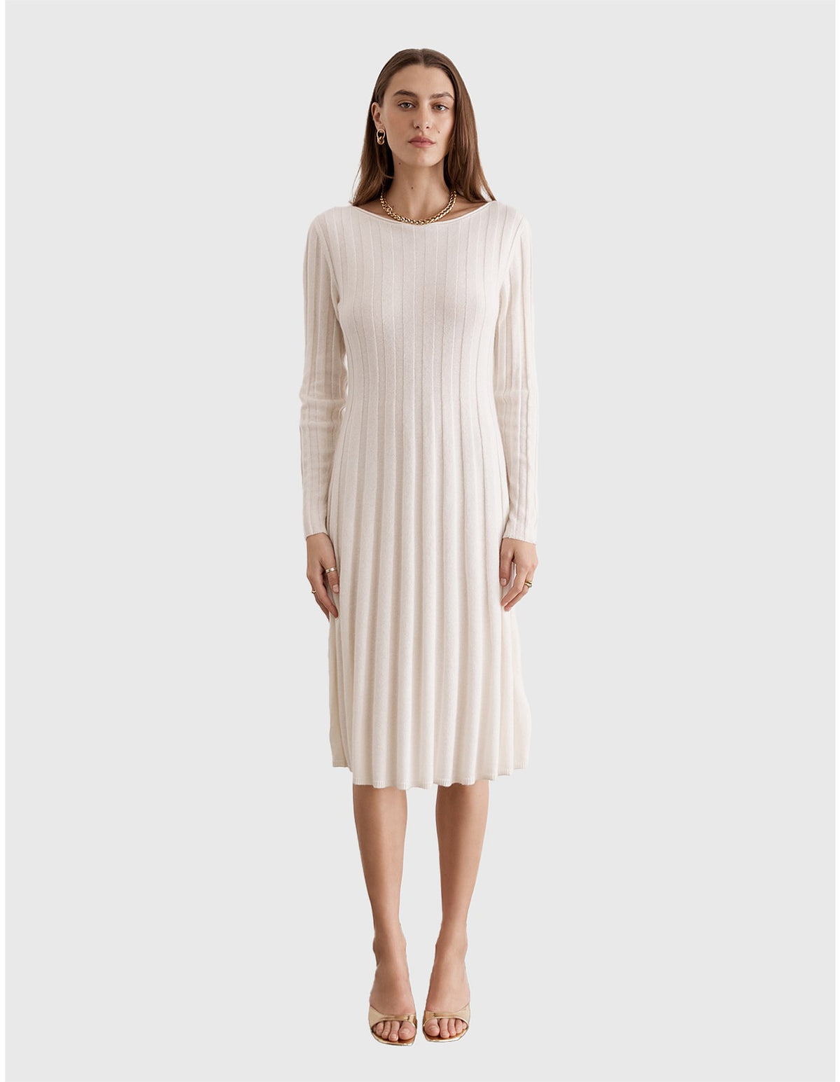 AQUA BLU ANGELINA CASHMERE DRESS