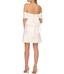 ADRIANNA PAPELL MIKADO BOW DRESS