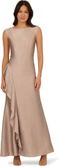 ADRIANNA PAPELL JAQUARD MERMAID GOWN